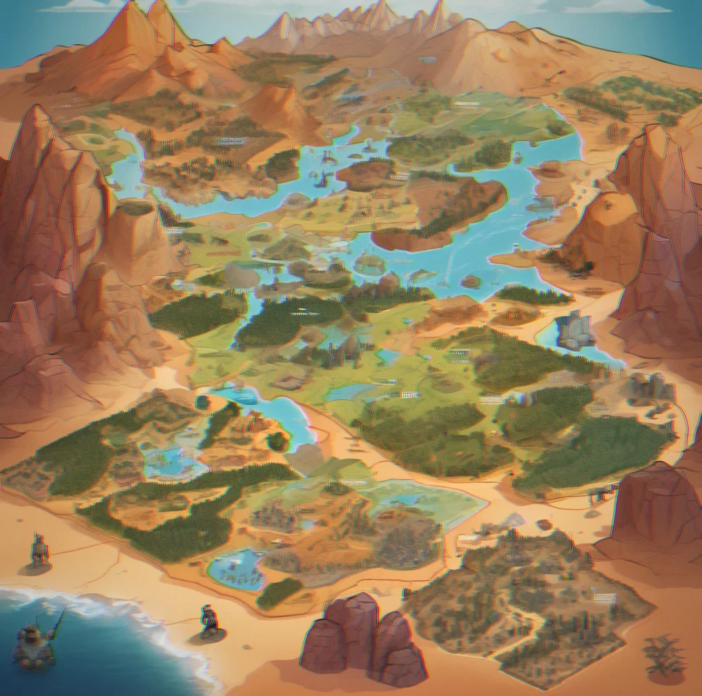 Map showing your territory with control zones, how much resources you're making each hour, and where to expand next
