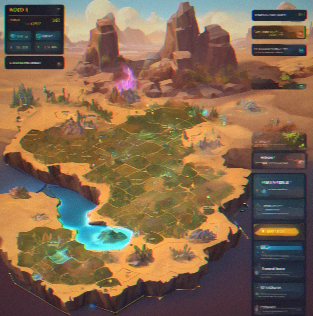Resource production interface showing wood 54/hour baseline with 2.3x multiplier active, gold 178/hour, gems accumulating with projected 14-day totals
