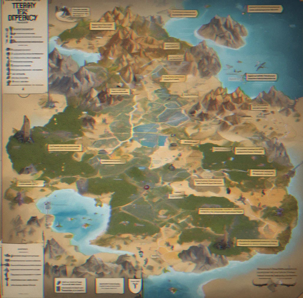Territory dependency chart showing 26 claimed zones with visual connections displaying cavalry unlocks at zone 12, elite defense at zone 18, and archer advancement at zone 7